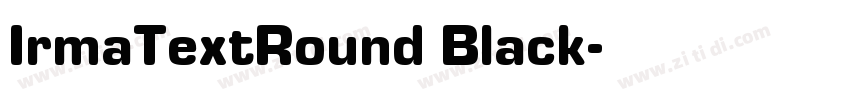 IrmaTextRound Black字体转换